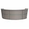 Linea Italia Reception Desk 71 in D X 46 in H, 11.9 ft W X Thermofused Laminate, Ash ZUD297 - alternate 1